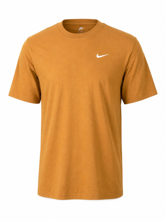 Nike Other - Nike Men’s The Nike Tee Ale Brown Tan Embroidered Swoosh Logo T-Shirt Sz L